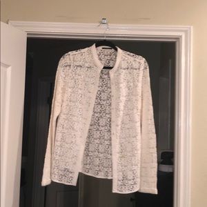 Elie Tahari lace cardigan